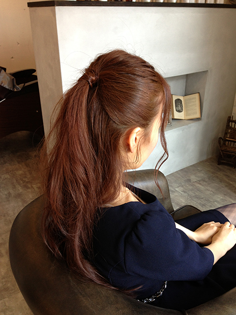 簡単ハーフアップ